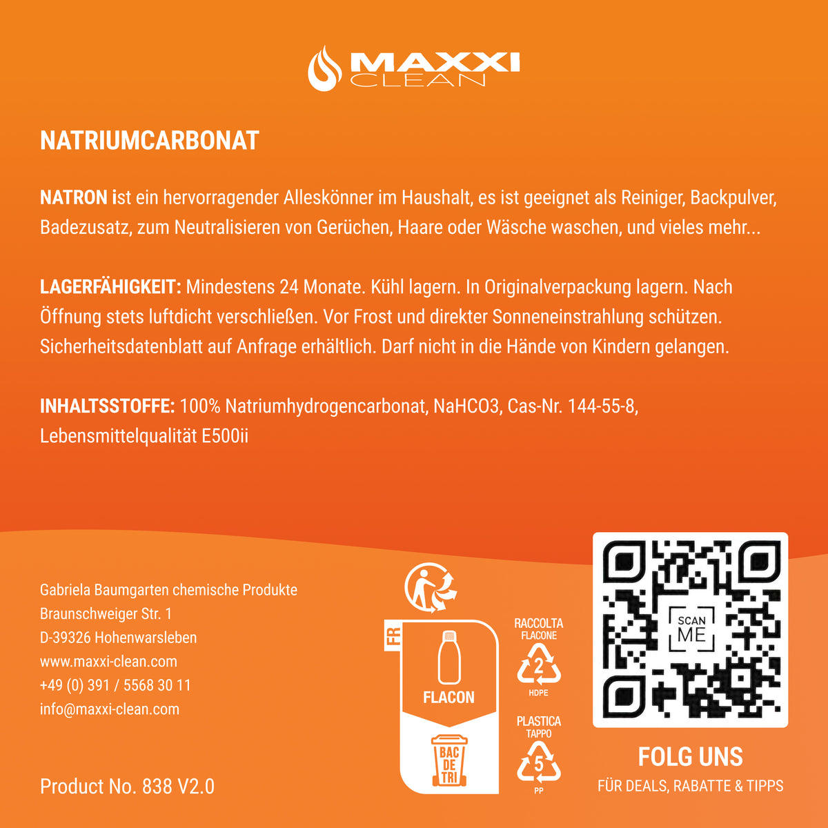 Natron 4,5 kg Eimer 4,5 kg