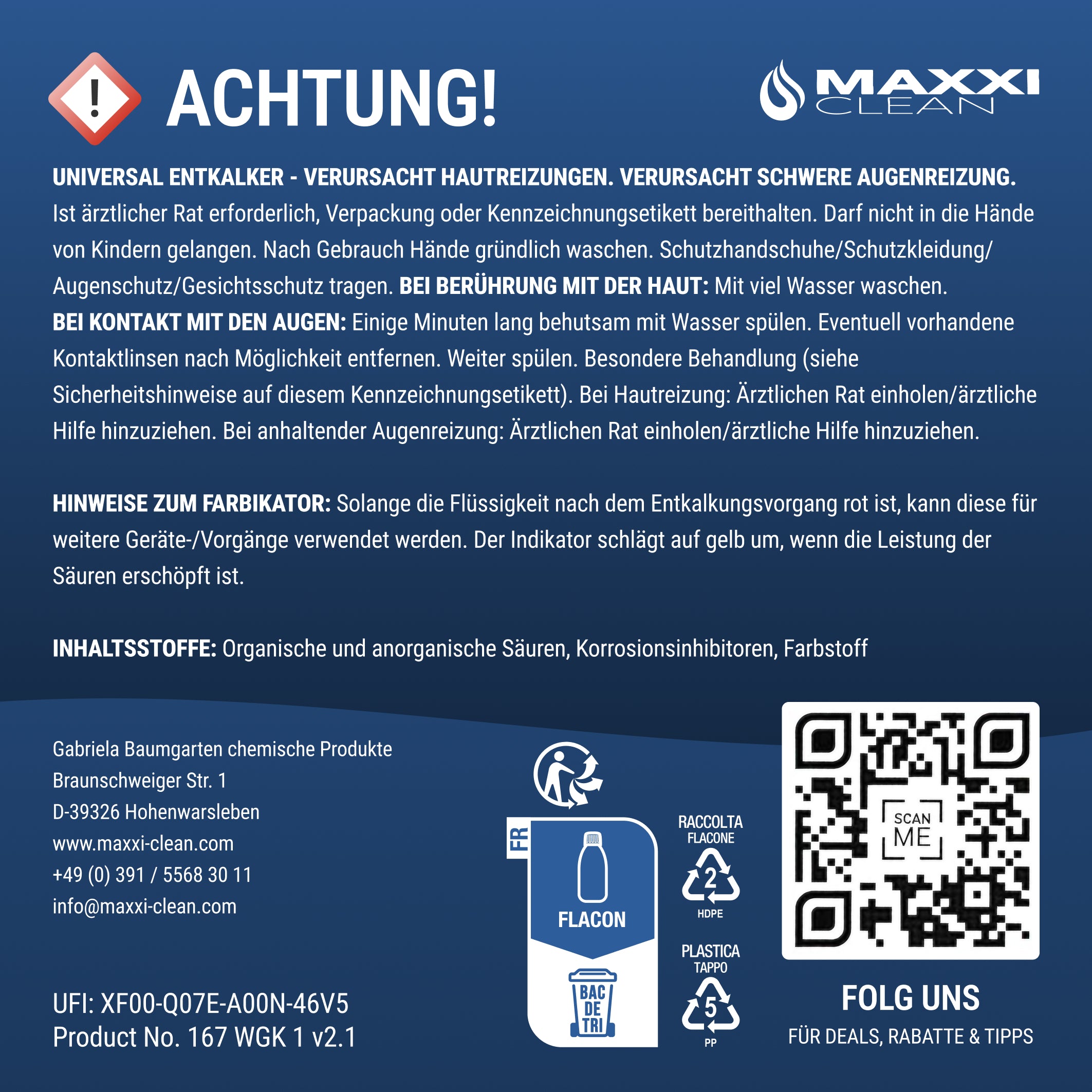 Entkalker für Kaffeevollautomaten