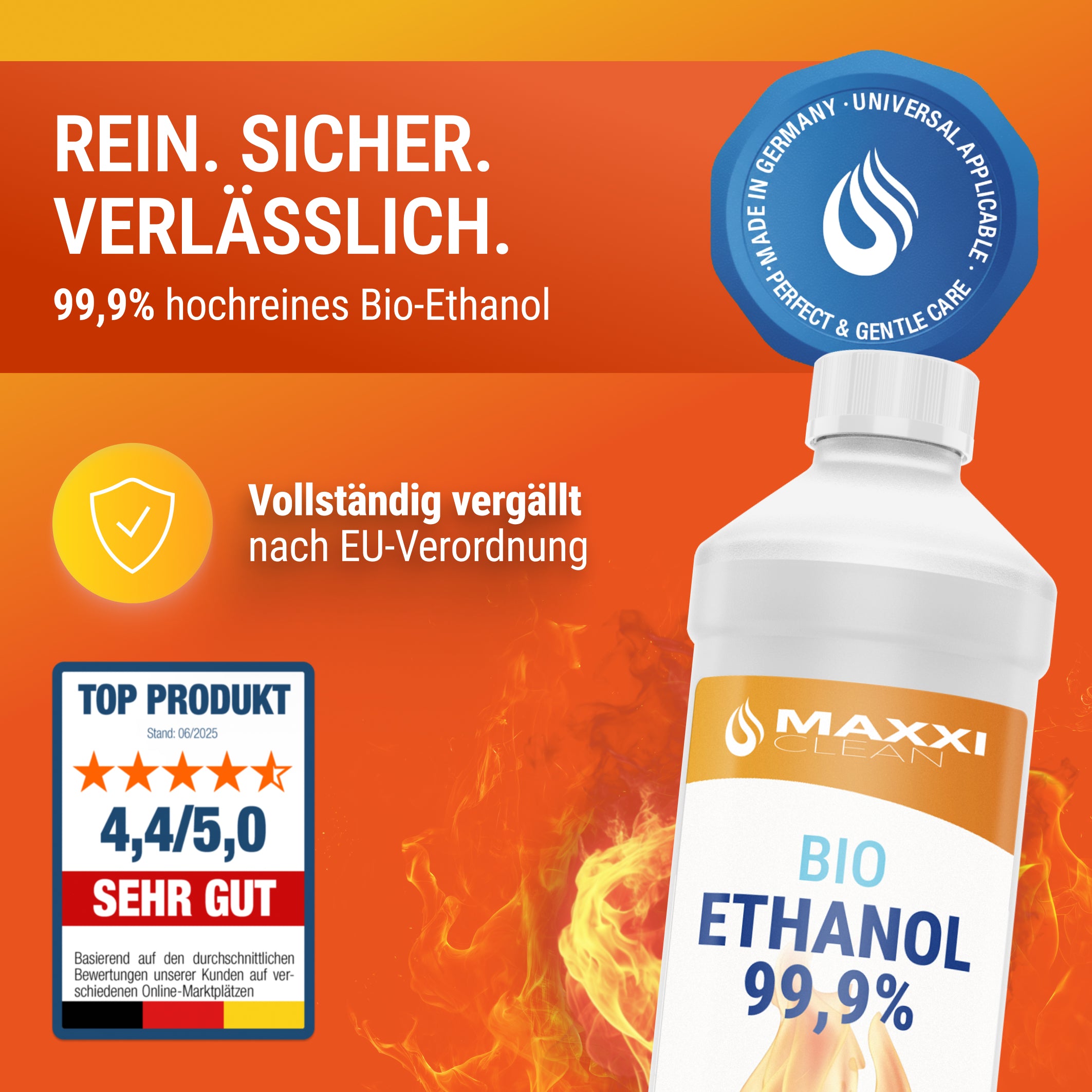 Bio Ethanol - 99,9% 750 ml 750 ml