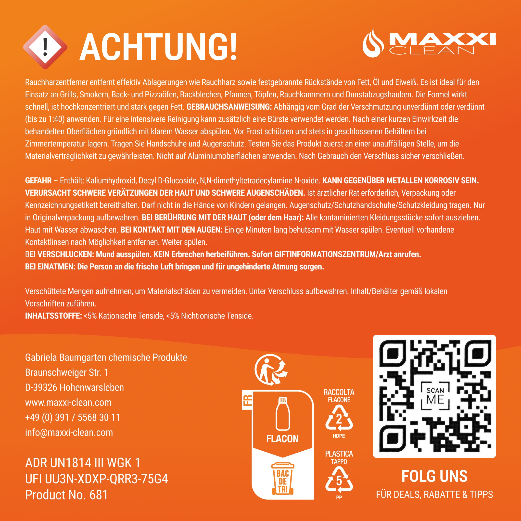 Rauchharzentferner 700 ml