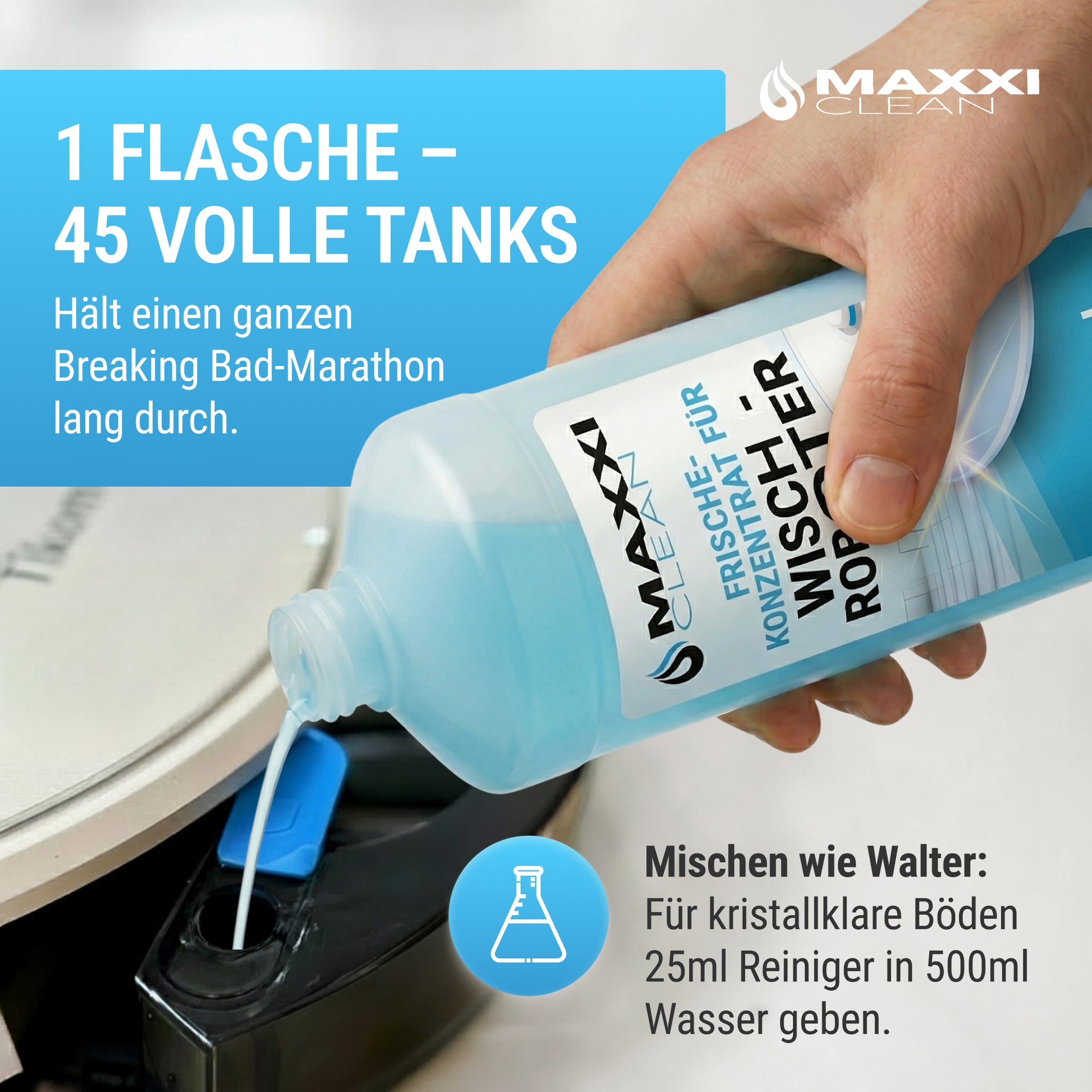 Wischroboter Reinigungsmittel 750ml